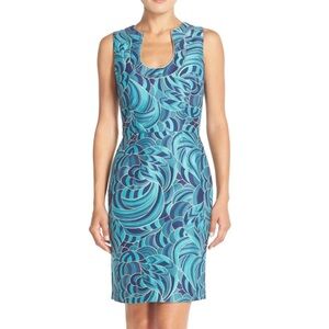 TRINA TURK Blue Lagoon NASH DRESS SIZE 2 NWT